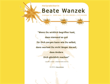 Tablet Screenshot of beate-wanzek.de